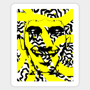 Smile Lines YELLOW Magnet